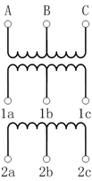 由V聯結組成的三相不接地電壓互感器 由V聯結組成的三相不接地電壓互感器