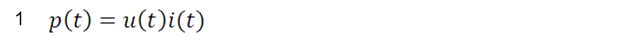 瞬時功率計算公式 瞬時功率計算公式