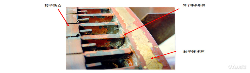 鼠籠轉子焊點斷開 鼠籠轉子焊點斷開