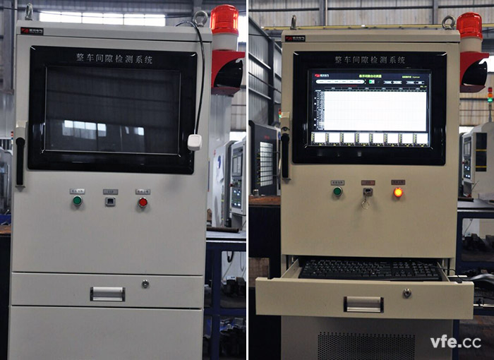 磁浮整車間隙檢測系統實物圖 磁浮整車間隙檢測系統實物圖